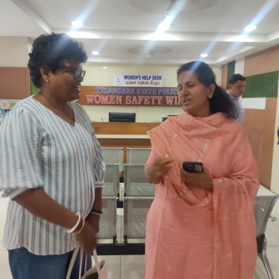 Meeting with DSP  for women safety wing Telangana